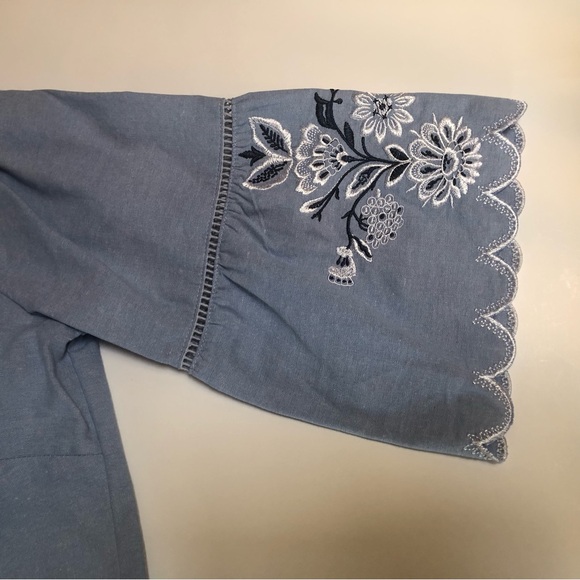 Piccadilly Denim On or Off Shoulder Top NWOT - Picture 11 of 16